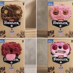 4 Fuggler FIFA USA Soccer 2026 Button Sir Belch Teddy Bear Grumps COMPLETE Lot