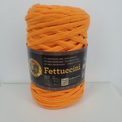 New Lion Brand Fettuccini Yarn 752 Orange  T-shirt Yarn 