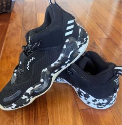 Adidas D. O. N. Issue 3 Basketball Sneakers Black White Camo