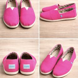 TOMS Alpargata Raspberry Heritage Canvas – Women’s 6.5