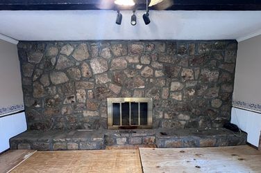 Natural Fieldstone from 18’ x 10’ Fireplace