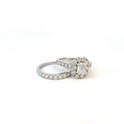 3 Ctw. Lab Grown Diamond Bridal Set In 14K White Gold