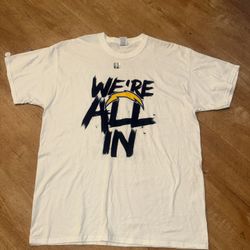 NEW NFL San Diego Chargers  Playoffs WE'RE ALL IN  T Shirt XL