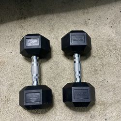 25LB DUMBBELLS