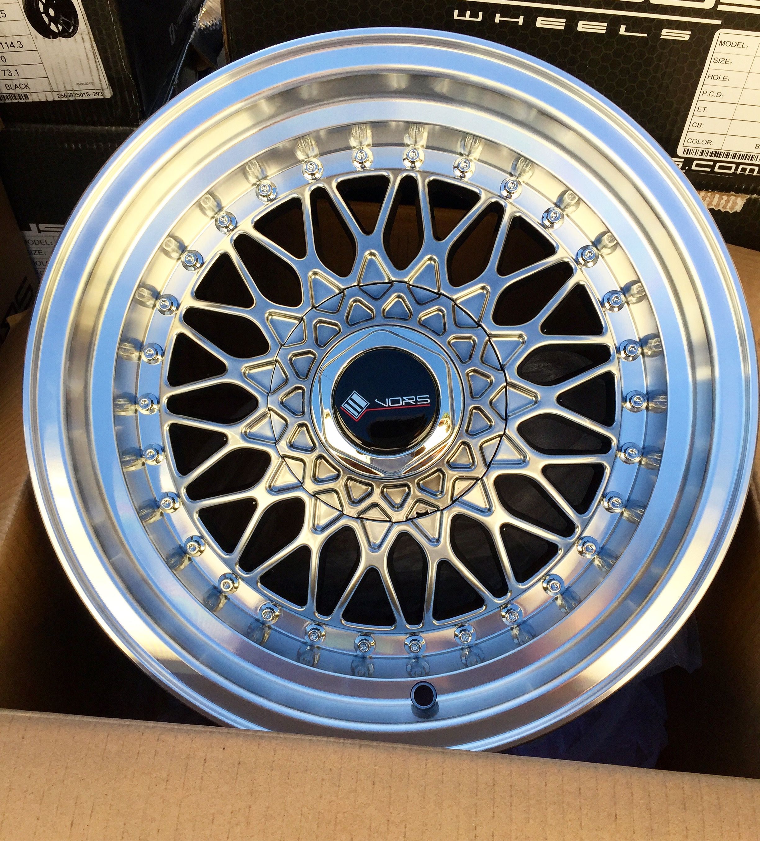15" New Rims. Brand New BBS RS Style Wheels. 4 lug.