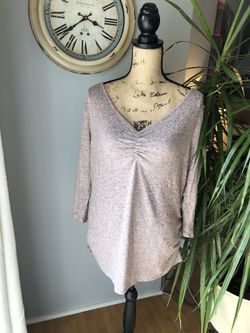 NWOT Cream Long Sleeve Top( Maternity) 