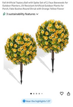 Artificial outdoor plants