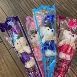 Flower With Mini Teddy Bears 