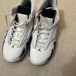 JORDAN 14 White blue Size 11