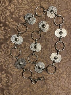 Vintage Silver Chain Belt