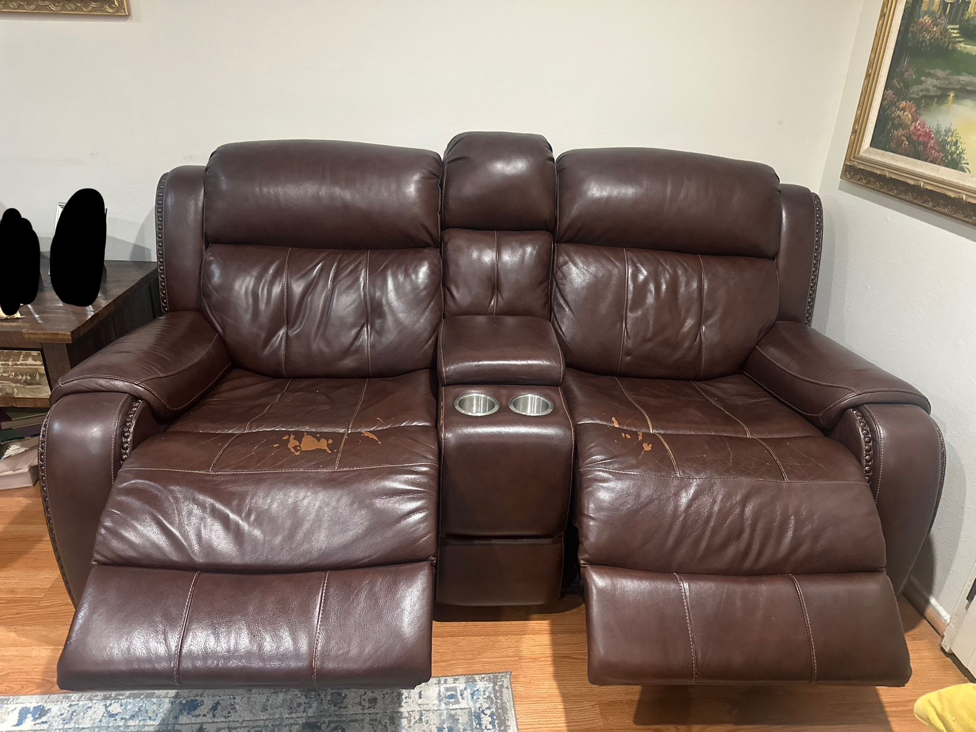 Leather Recliner Couch Set – $700 OBO