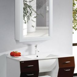 Wall Mount Medicine Storage Cabinet With Mirror