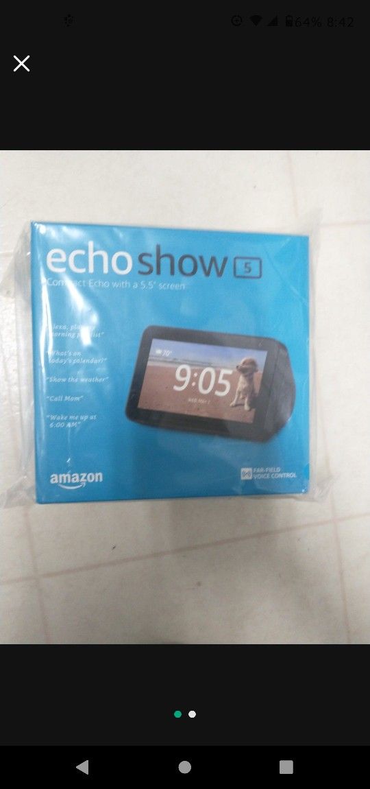 Brand New w/ Amazon Receipt Echo Show 5 Gen 3, Late 2024 Model