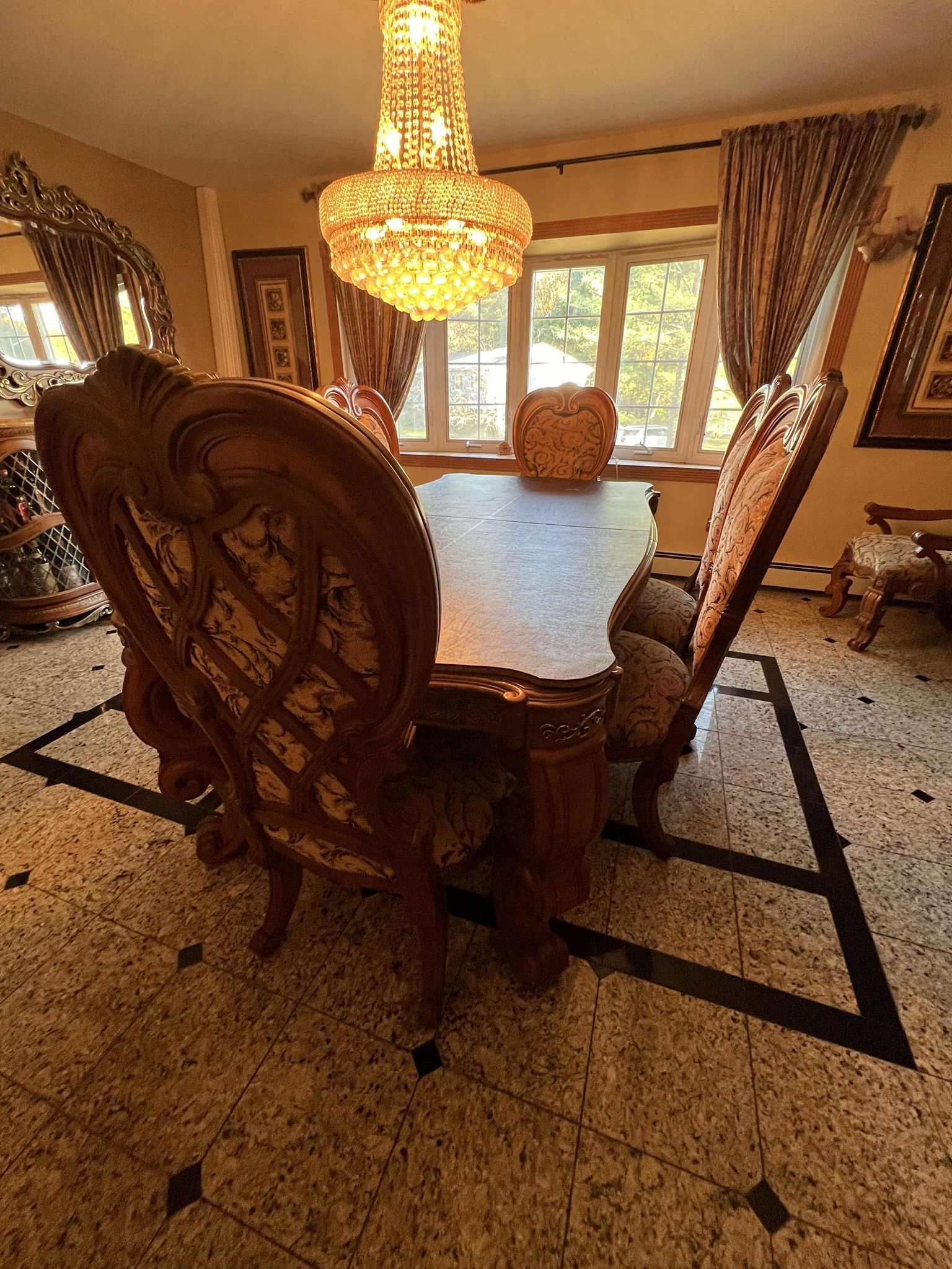 Michael Amini Venetian Dining Set 