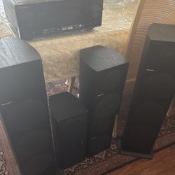 Pioneer Stereo And Speaker Set 