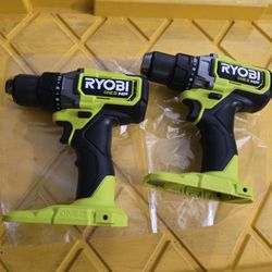 RYOBY 18V BRUSHLESS  ONE +HP 1/2"(13MM)  DRILL DRIVER (TOOL ONLY) $90 EACH 
