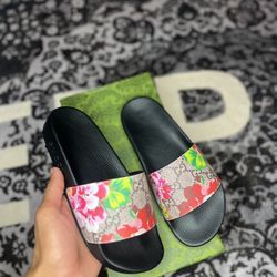 Gucci Flower Slides 