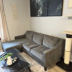 West Elm Gray Couch - Excellent Condition