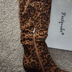 New leopard boots 