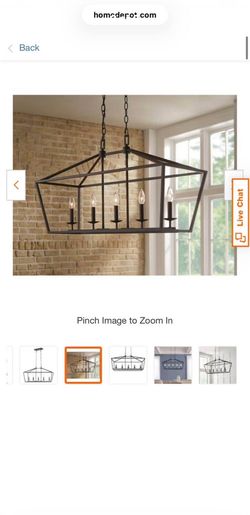 Black modern chandelier