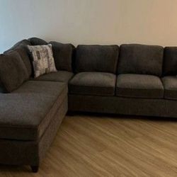 Grey Chenille Sofa Couch Sectional 🛋 Modern Reversible  $799