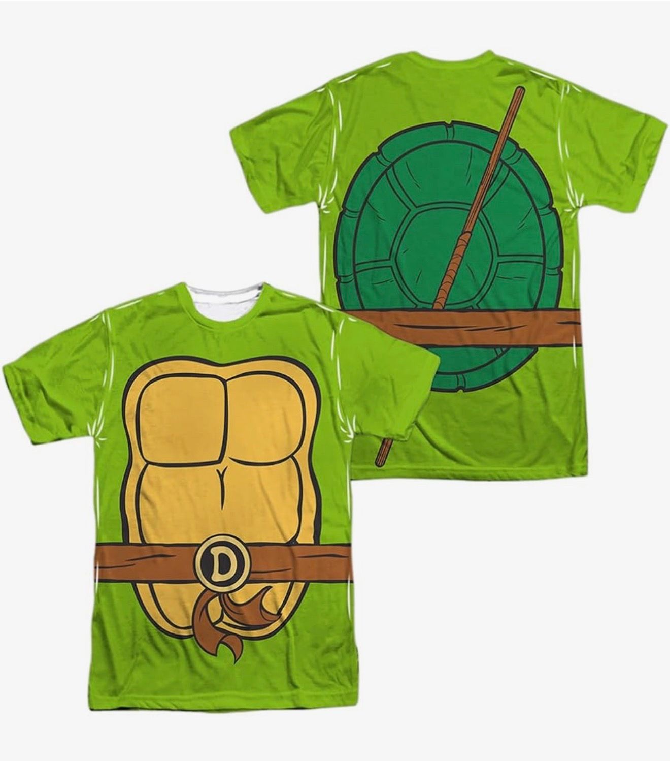 XL - TMNT Teenage Mutant Ninja Turtles Halloween Costume Unisex Adult Sublimated T Shirt Collection