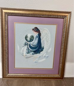 Angel-punto de Cruz/ madera