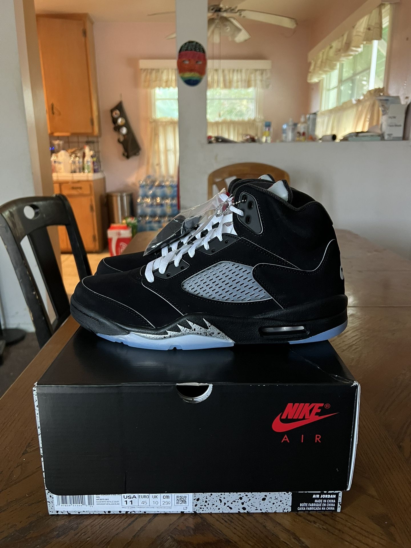 Jordan 5 Retro OG Black Metallic Size 11