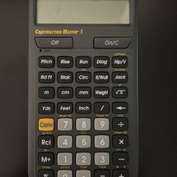 Construction Master 5 Calculator 