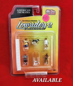 MIJO EXCLUSIVES AMERICAN DIORAMA 1/64 LOWRIDER FIGURES