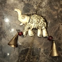 Indian Style Metal Elephant Wind Chime