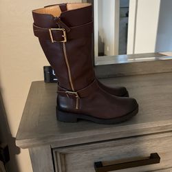 Vionic Women’s Marlow Zip Up Tall Leather Boots