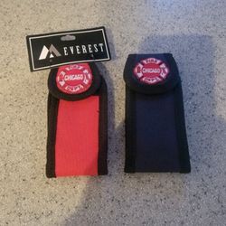 Two Brand New Chicago Fire Department Pocket Knife Cases. No Knife Included.