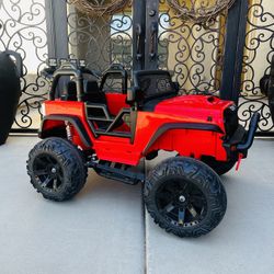 Kidzone Kids Red Jeep $50.00 (needs Charger)