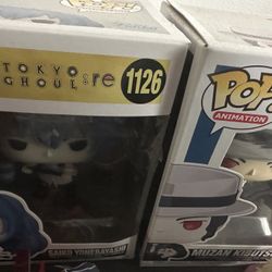 Funko Pops and one figure key