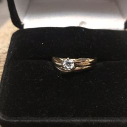 14k diamond wedding and engagement ring set $350.00 each firm
