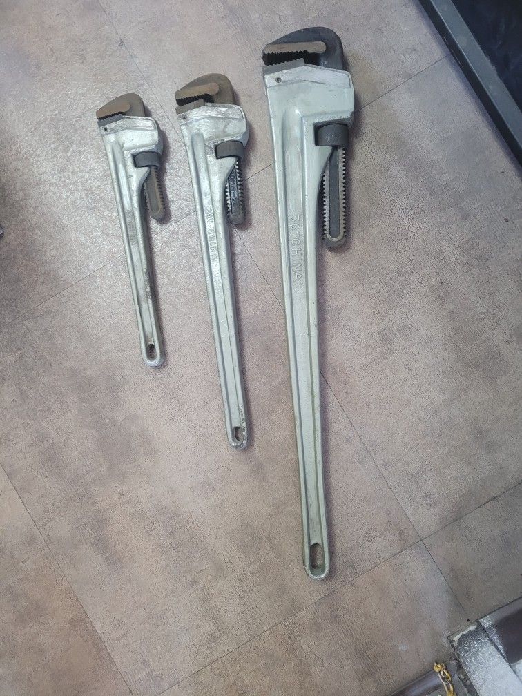 3 Size Pip Wrenchs