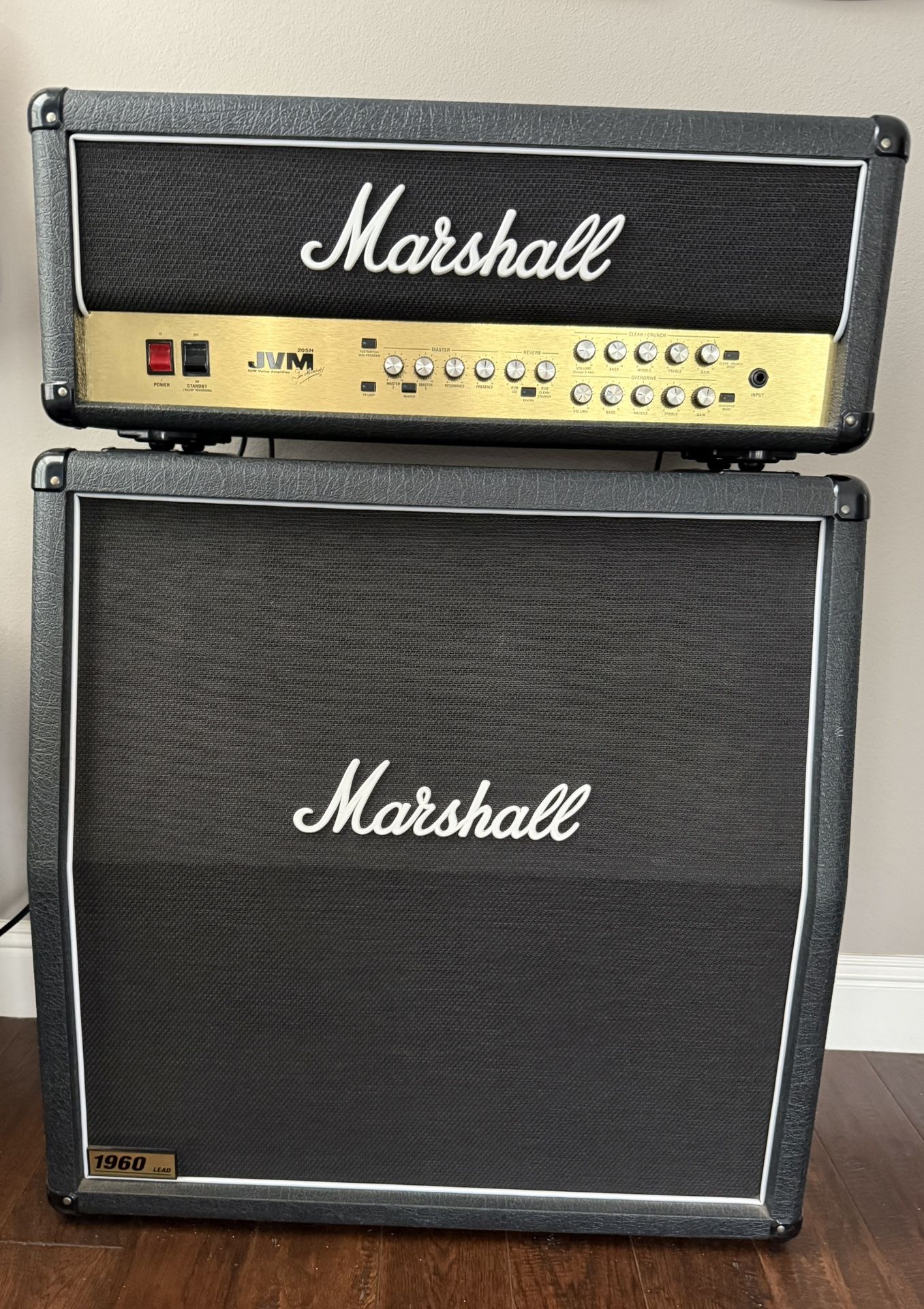 Marshall JVM 205H Amp & 1960 LEAD 4x12 CAB