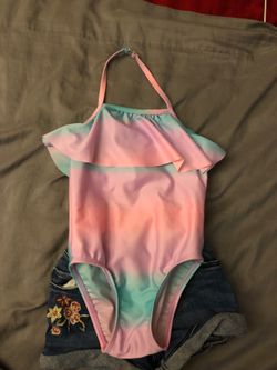 2t bathing suit new condition with jean shorts