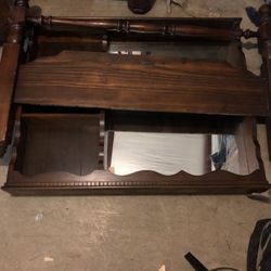 Full Size Bed Frame With Mirror