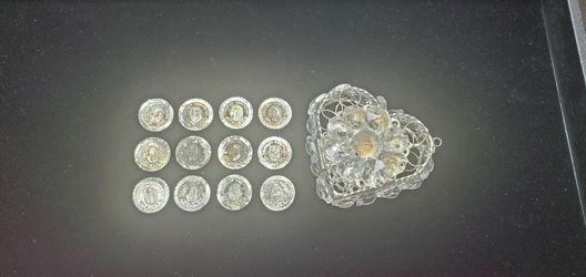 12 Rainbow Tone Arras Wedding Coins