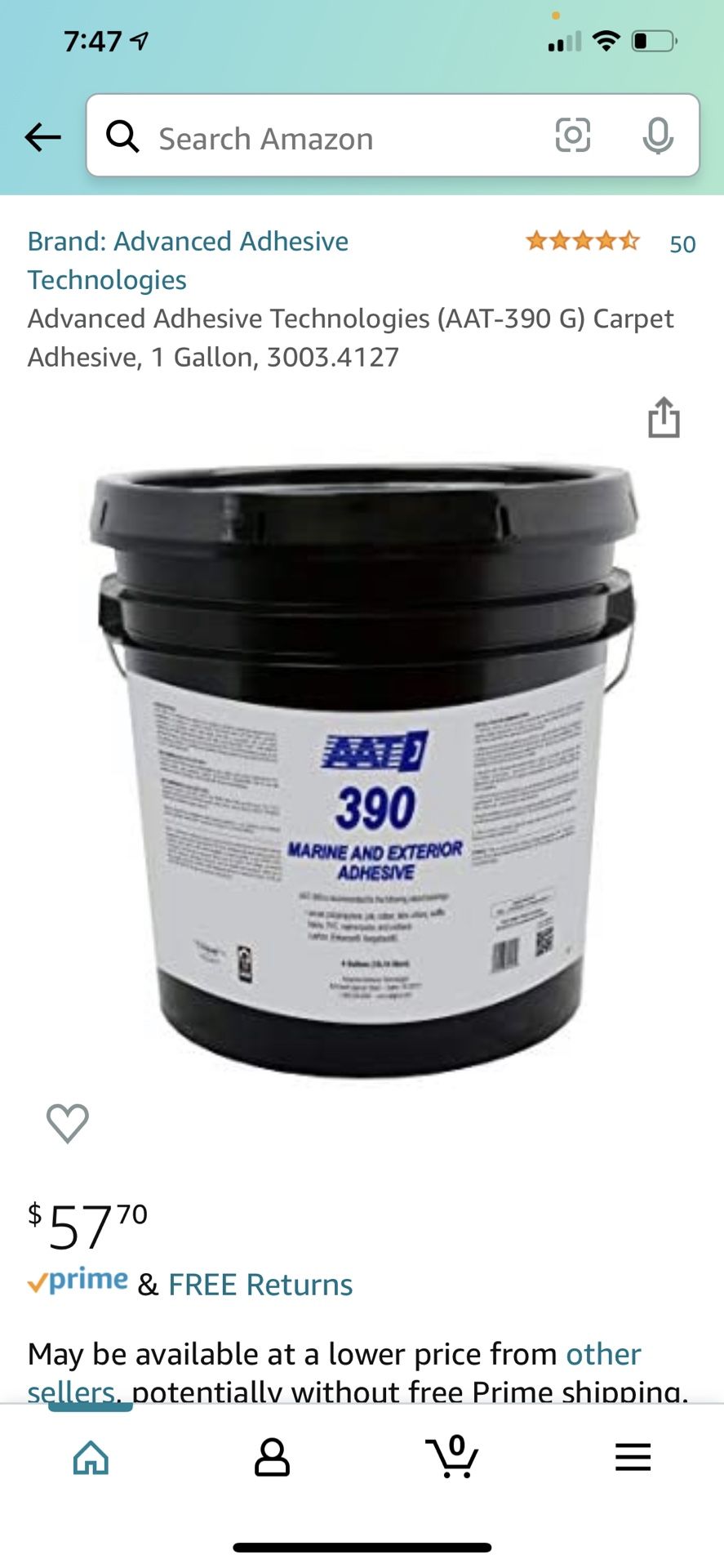 AAT 390 marine adhesive (glue)