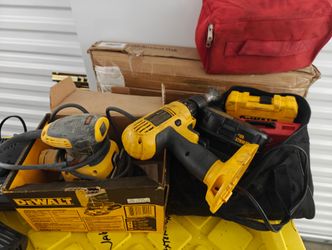 DeWalt Sander and drill both used