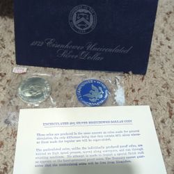 1972 40% Silver Eisenhower Dollar Coin - Uncirculated
