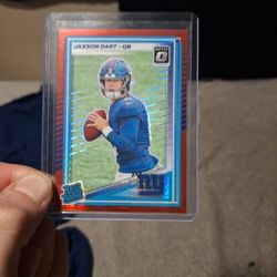 Jaxson Dart Optic Rated Rookie Red Parallel 