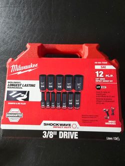 Milwaukee 3/8 Drive impact sockets