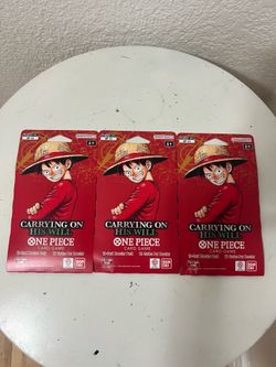 One piece Carrying On His Will Sleeved Booster Pack OP13