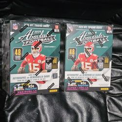 2025 Absolute Football Cards! 2x Blaster Box Lot! Find KABOOM Inserts? New Factory Sealed