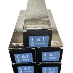 L'OREAL INÓA Ammonia-Free Permanent Hair Color 60g (2.1 OZ) – Color 6.1  - Set Of 5