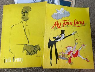 Vintage Jack Benny & My Fair Lady Programs